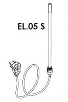 EL. topné těleso ELVL 400 W - síťová vidlice se spínačem   EL.05S400